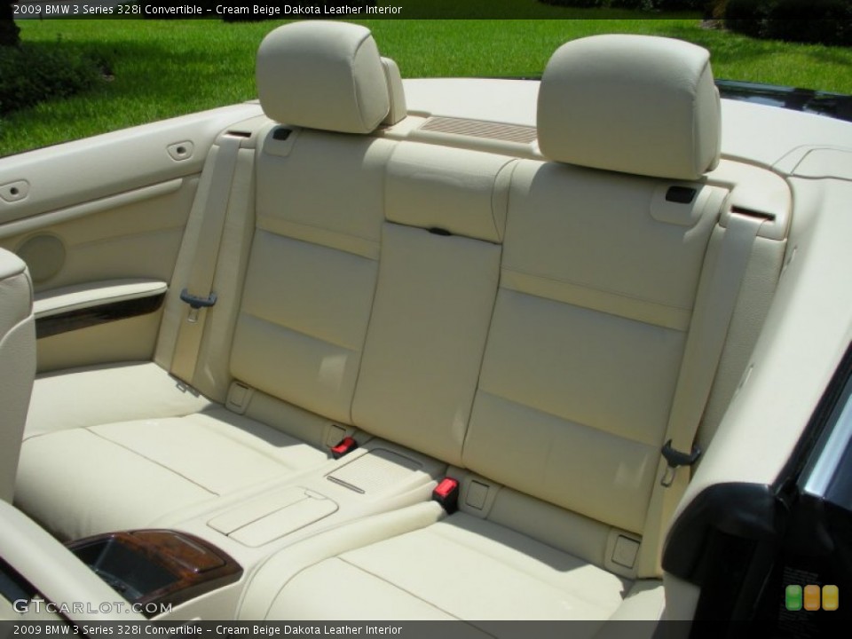 Cream Beige Dakota Leather Interior Photo for the 2009 BMW 3 Series 328i Convertible #51318460
