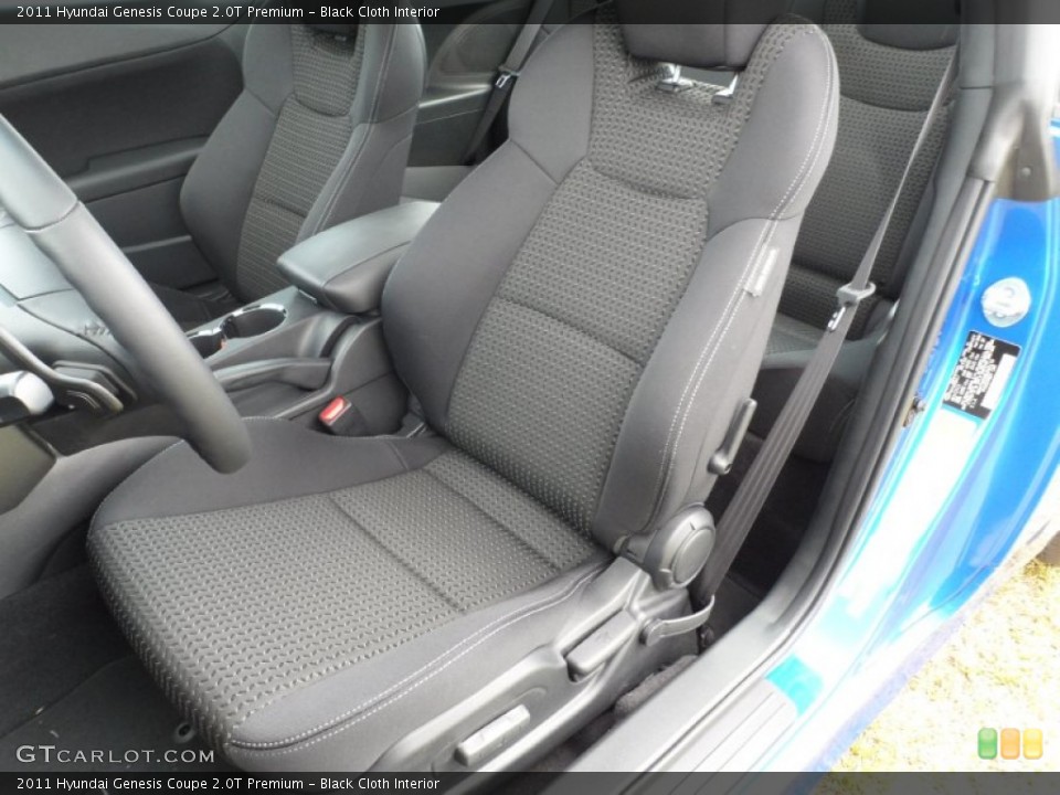 Black Cloth Interior Photo for the 2011 Hyundai Genesis Coupe 2.0T Premium #51318487