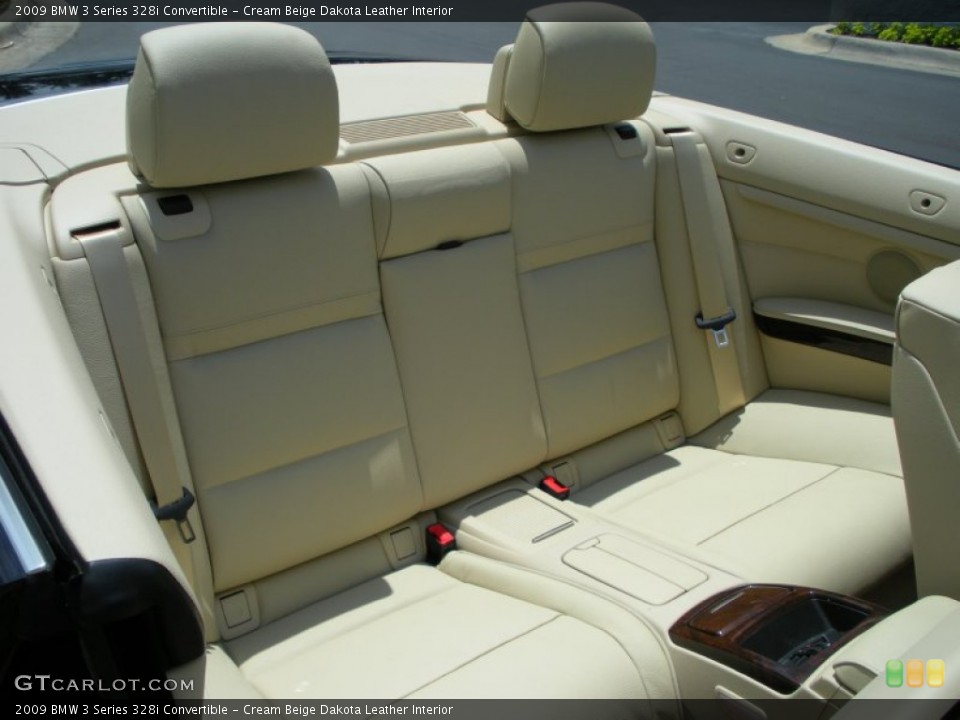 Cream Beige Dakota Leather Interior Photo for the 2009 BMW 3 Series 328i Convertible #51318505