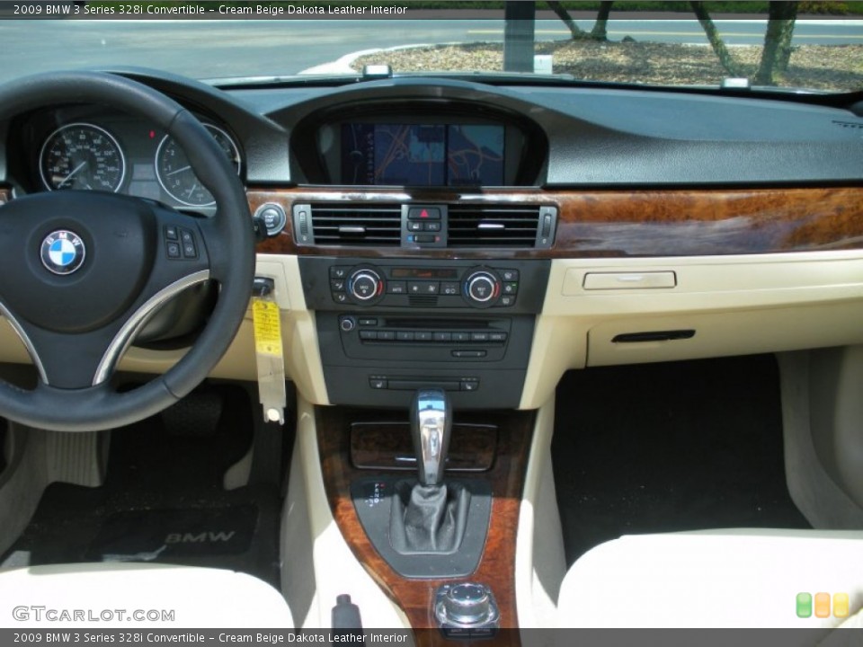 Cream Beige Dakota Leather Interior Dashboard for the 2009 BMW 3 Series 328i Convertible #51318520