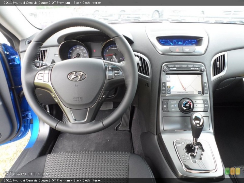 Black Cloth Interior Dashboard for the 2011 Hyundai Genesis Coupe 2.0T Premium #51318547