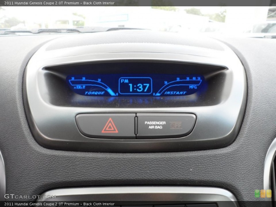 Black Cloth Interior Controls for the 2011 Hyundai Genesis Coupe 2.0T Premium #51318580