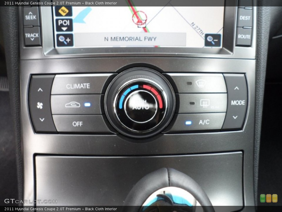 Black Cloth Interior Controls for the 2011 Hyundai Genesis Coupe 2.0T Premium #51318607