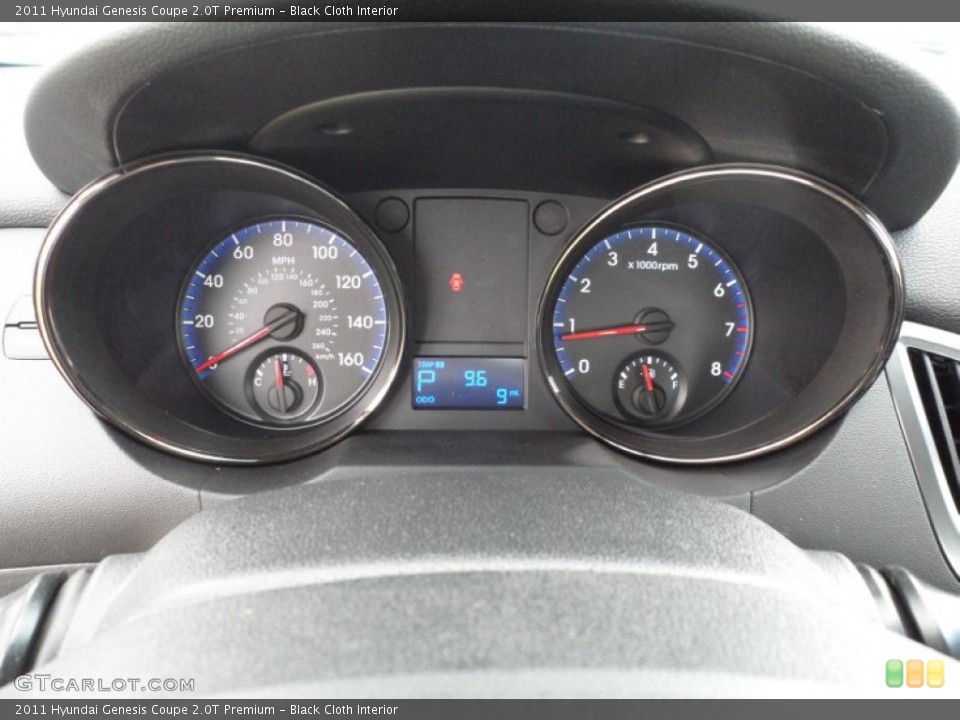 Black Cloth Interior Gauges for the 2011 Hyundai Genesis Coupe 2.0T Premium #51318667