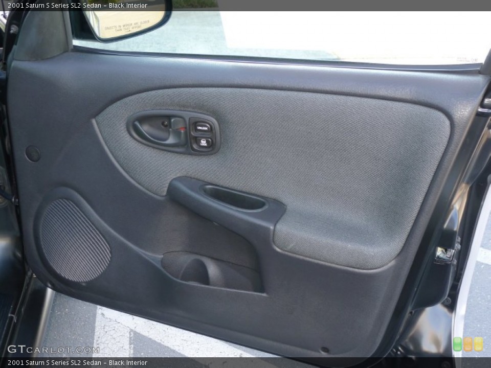 Black Interior Door Panel for the 2001 Saturn S Series SL2 Sedan #51319663