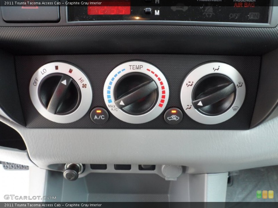 Graphite Gray Interior Controls for the 2011 Toyota Tacoma Access Cab #51320743