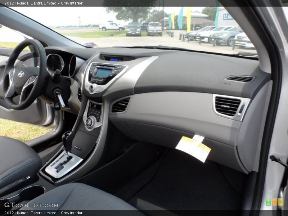 Gray Interior Dashboard for the 2012 Hyundai Elantra Limited #51324112