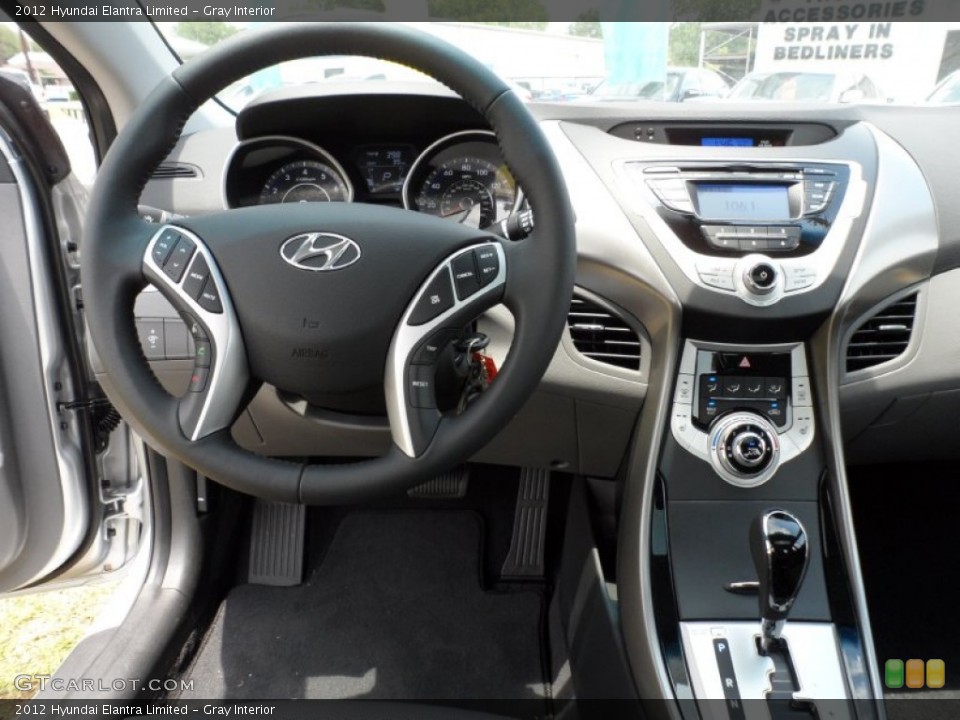 Gray Interior Dashboard for the 2012 Hyundai Elantra Limited #51324232