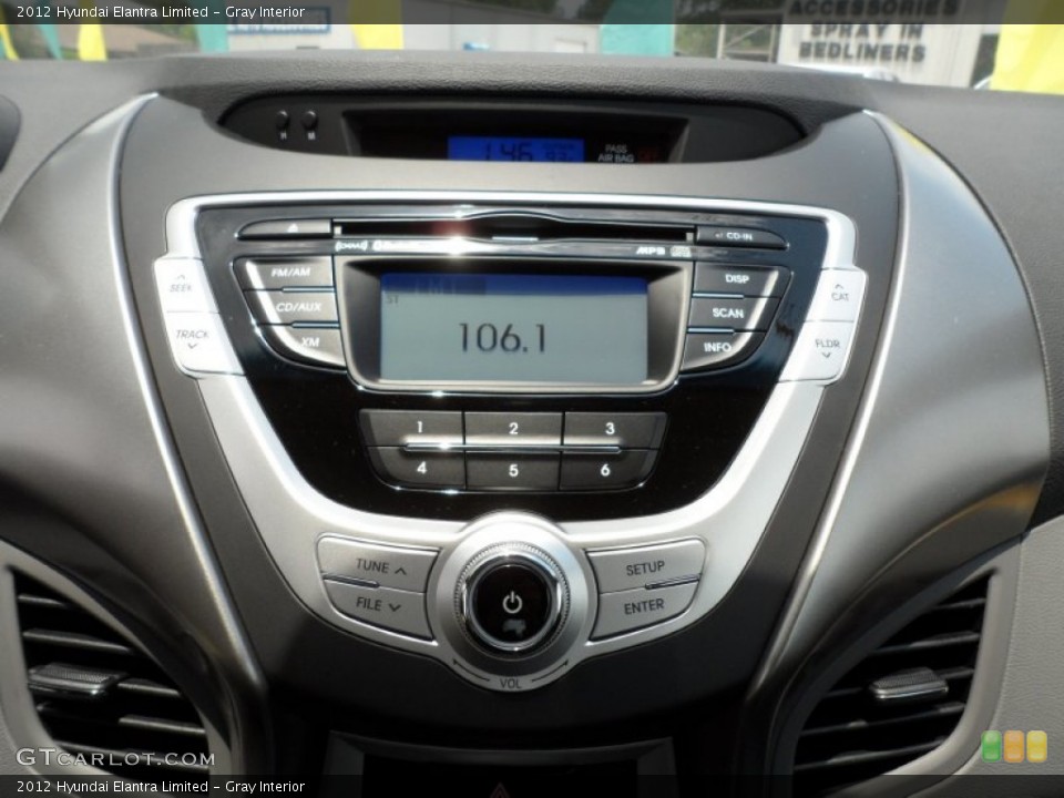Gray Interior Controls for the 2012 Hyundai Elantra Limited #51324262