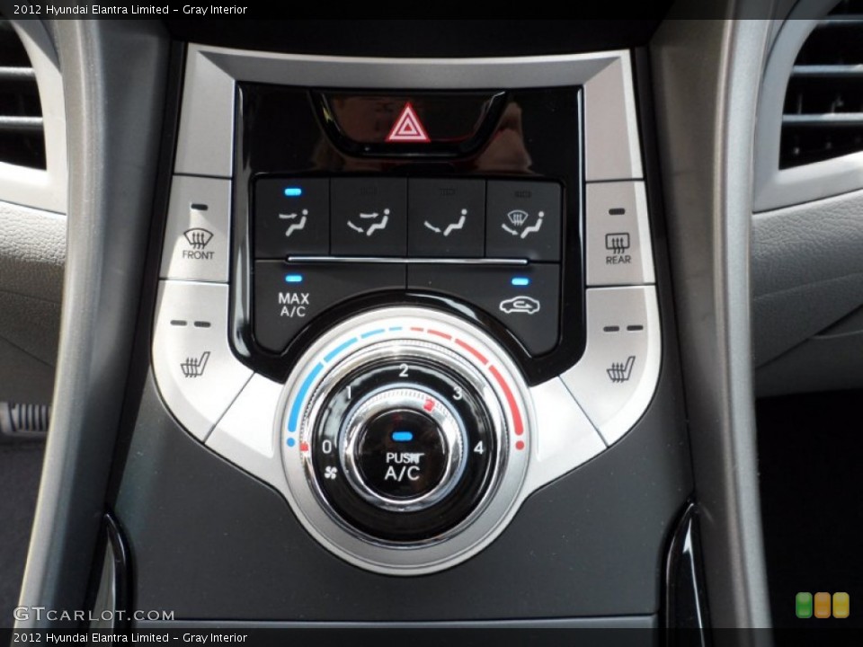 Gray Interior Controls for the 2012 Hyundai Elantra Limited #51324277
