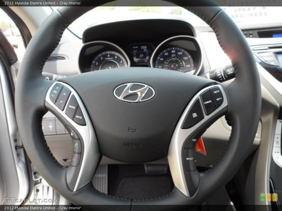 Gray Interior Steering Wheel for the 2012 Hyundai Elantra Limited #51324301