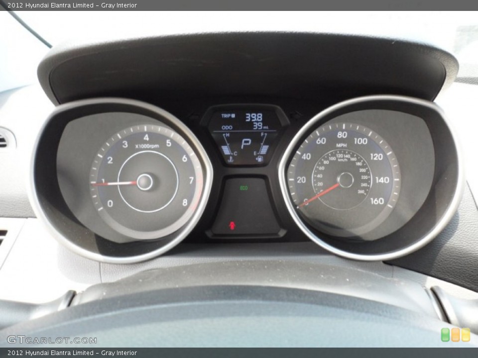 Gray Interior Gauges for the 2012 Hyundai Elantra Limited #51324316