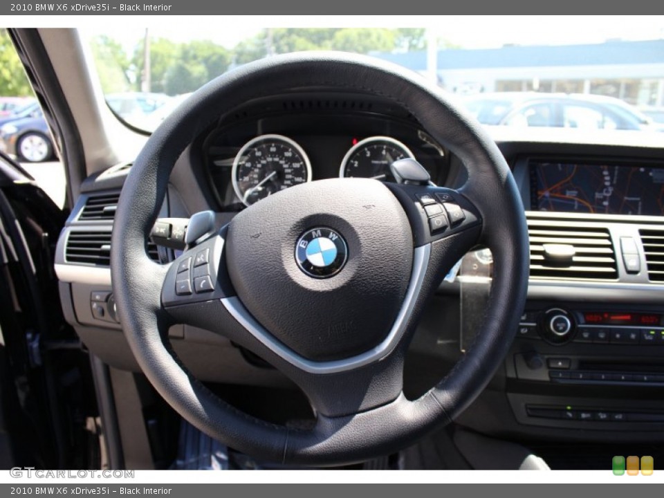 Black Interior Steering Wheel for the 2010 BMW X6 xDrive35i #51327748