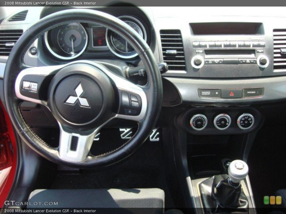 Black Interior Dashboard for the 2008 Mitsubishi Lancer Evolution GSR #51333505