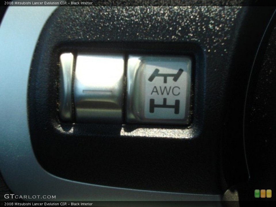 Black Interior Controls for the 2008 Mitsubishi Lancer Evolution GSR #51333538