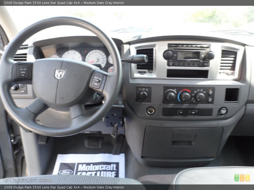 Medium Slate Gray Interior Dashboard for the 2008 Dodge Ram 3500 Lone Star Quad Cab 4x4 #51333982