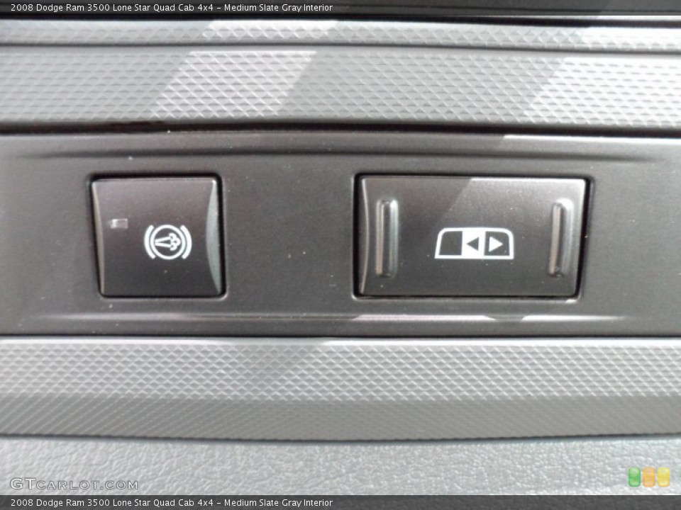 Medium Slate Gray Interior Controls for the 2008 Dodge Ram 3500 Lone Star Quad Cab 4x4 #51334054