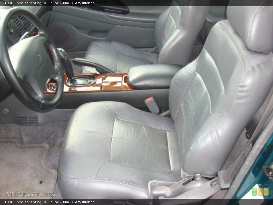 Black/Gray Interior Photo for the 1998 Chrysler Sebring LXi Coupe #51337114