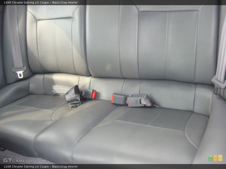 Black/Gray Interior Photo for the 1998 Chrysler Sebring LXi Coupe #51337126