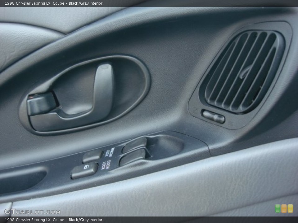 Black/Gray Interior Controls for the 1998 Chrysler Sebring LXi Coupe #51337153