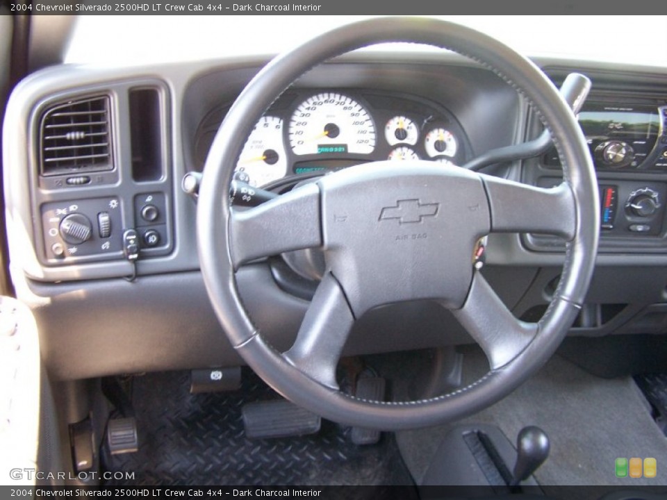 Dark Charcoal Interior Steering Wheel for the 2004 Chevrolet Silverado 2500HD LT Crew Cab 4x4 #51340462