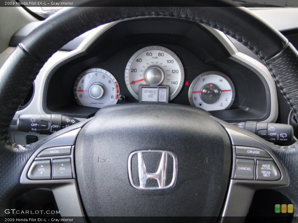 Gray Interior Steering Wheel for the 2009 Honda Pilot EX-L #51343267