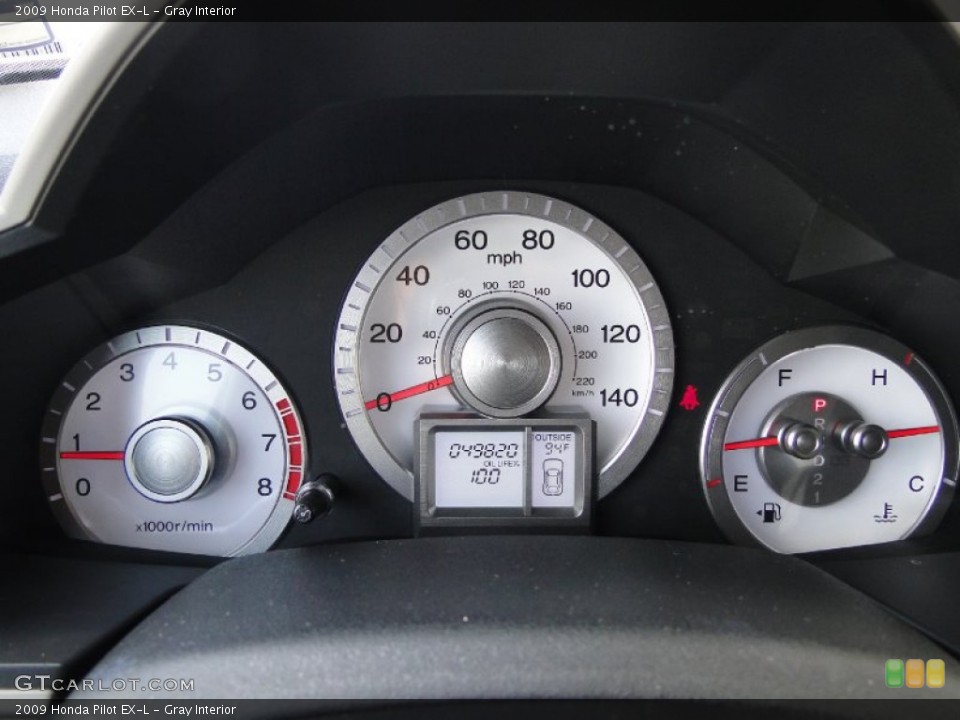 Gray Interior Gauges for the 2009 Honda Pilot EX-L #51343282