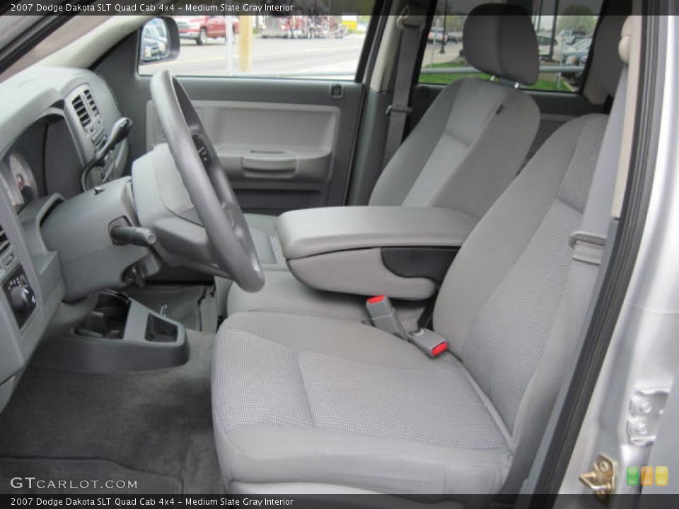 Medium Slate Gray Interior Photo for the 2007 Dodge Dakota SLT Quad Cab 4x4 #51344689
