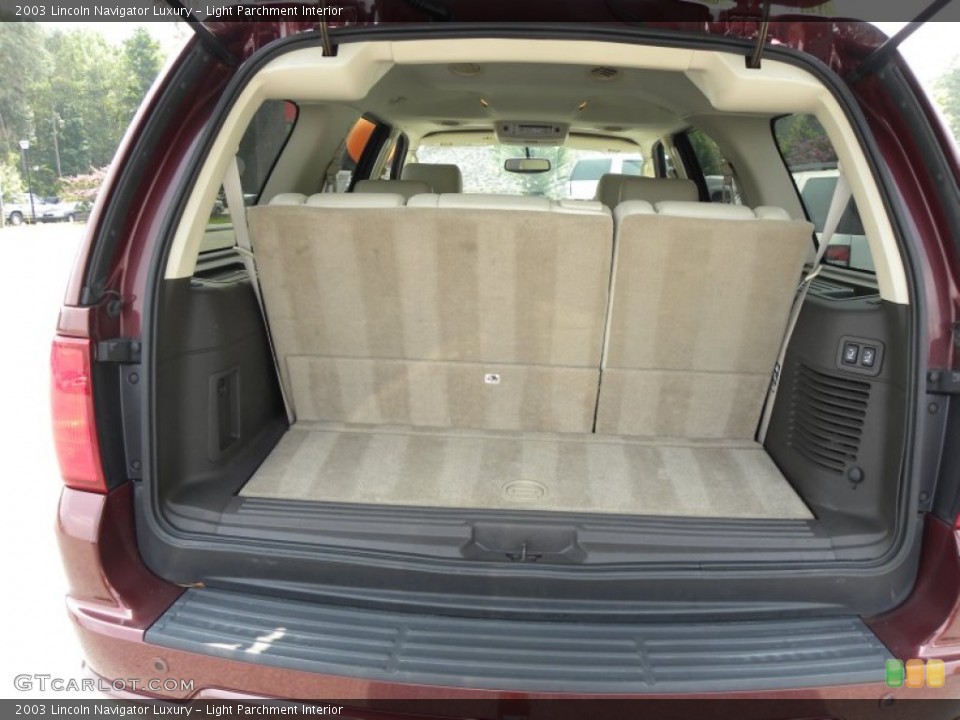 Light Parchment Interior Trunk for the 2003 Lincoln Navigator Luxury #51350606