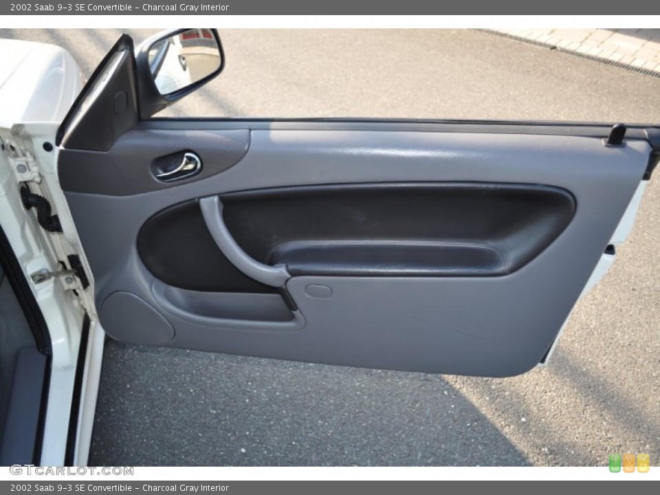 Charcoal Gray Interior Door Panel for the 2002 Saab 9-3 SE Convertible #51356196