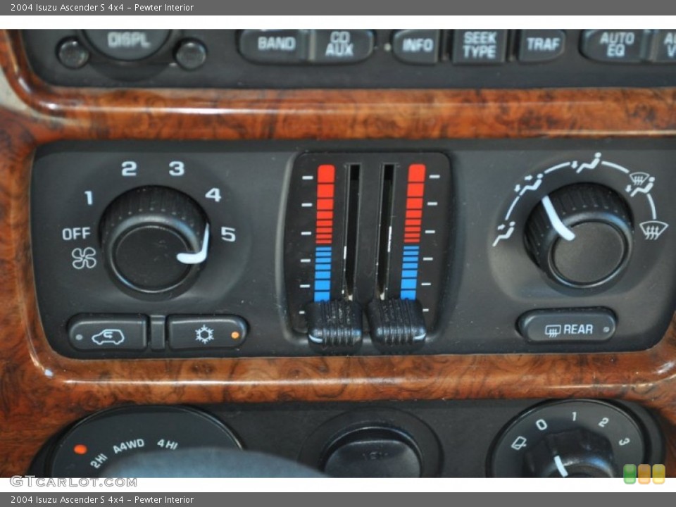 Pewter Interior Controls for the 2004 Isuzu Ascender S 4x4 #51356537