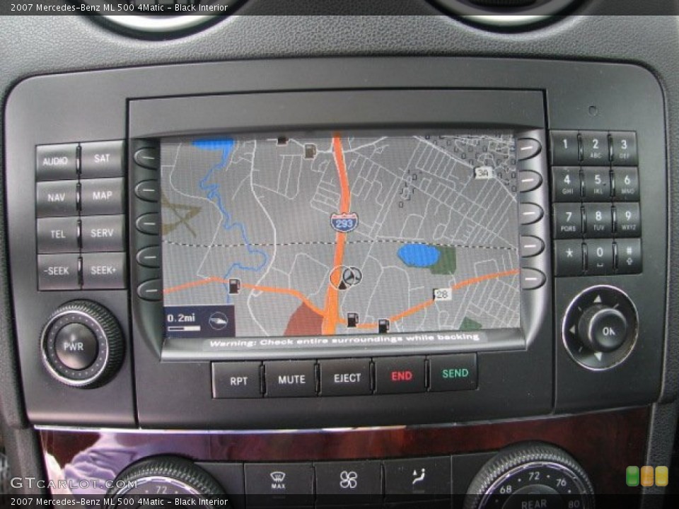 Black Interior Navigation for the 2007 Mercedes-Benz ML 500 4Matic #51357209