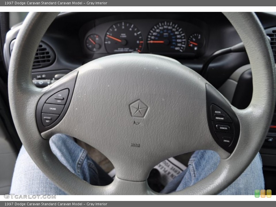 Gray Interior Steering Wheel for the 1997 Dodge Caravan  #51357536