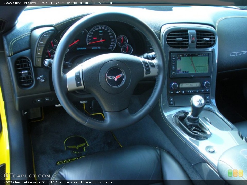 Ebony Interior Dashboard for the 2009 Chevrolet Corvette Z06 GT1 Championship Edition #51360460