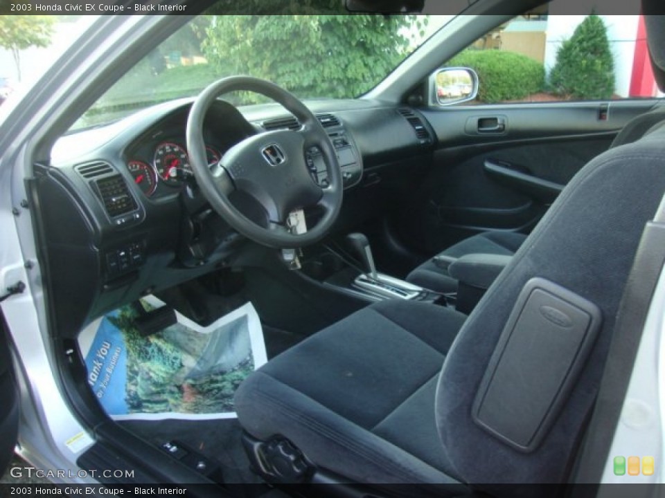 Black Interior Photo for the 2003 Honda Civic EX Coupe #51360533