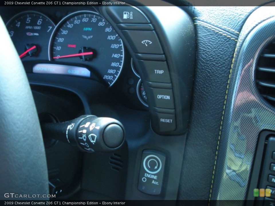 Ebony Interior Controls for the 2009 Chevrolet Corvette Z06 GT1 Championship Edition #51360551