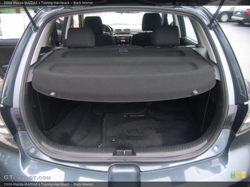 Black Interior Trunk for the 2009 Mazda MAZDA3 s Touring Hatchback #51360584
