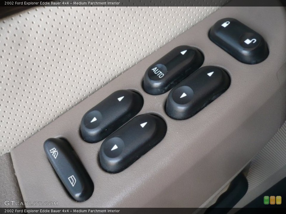 Medium Parchment Interior Controls for the 2002 Ford Explorer Eddie Bauer 4x4 #51361523