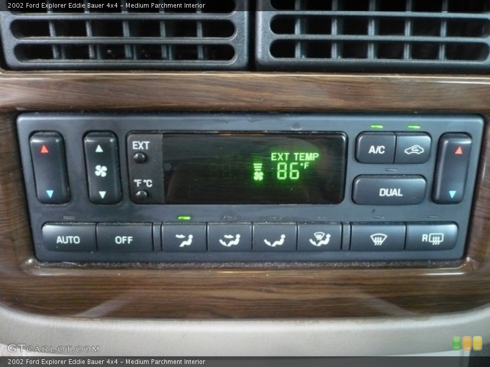 Medium Parchment Interior Controls for the 2002 Ford Explorer Eddie Bauer 4x4 #51361853