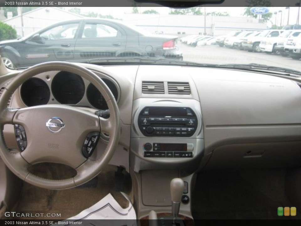 Blond Interior Dashboard for the 2003 Nissan Altima 3.5 SE #51365558