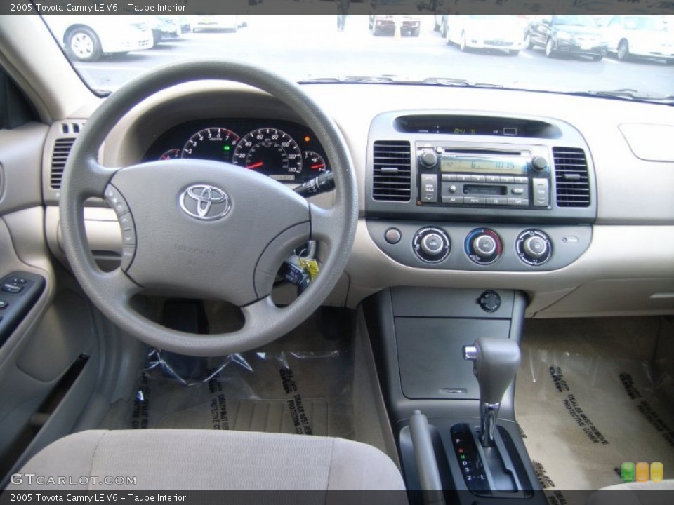 Taupe Interior Dashboard for the 2005 Toyota Camry LE V6 #51371909