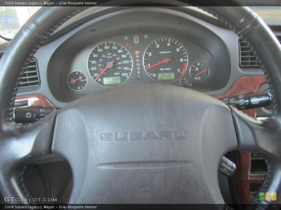 Gray Moquette Interior Steering Wheel for the 2004 Subaru Legacy L Wagon #51379114