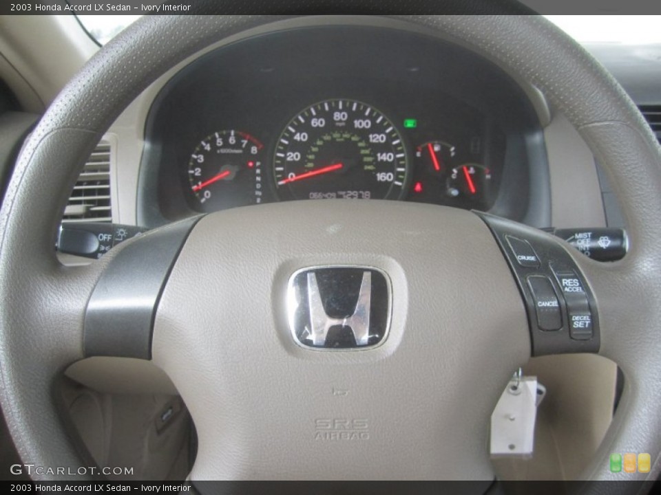 Ivory Interior Steering Wheel for the 2003 Honda Accord LX Sedan #51379897