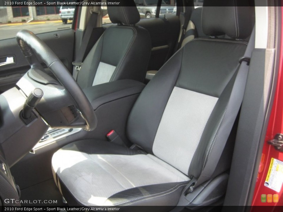 Sport Black Leather/Grey Alcantara Interior Photo for the 2010 Ford Edge Sport #51383335