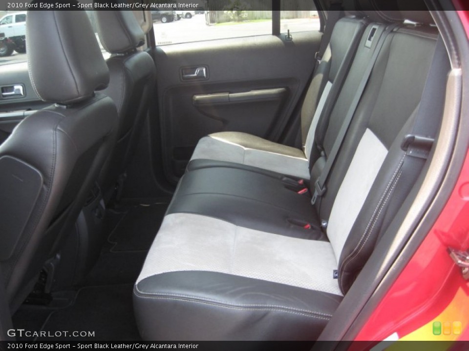 Sport Black Leather/Grey Alcantara Interior Photo for the 2010 Ford Edge Sport #51383350