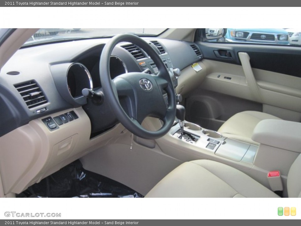 Sand Beige Interior Photo for the 2011 Toyota Highlander  #51384601
