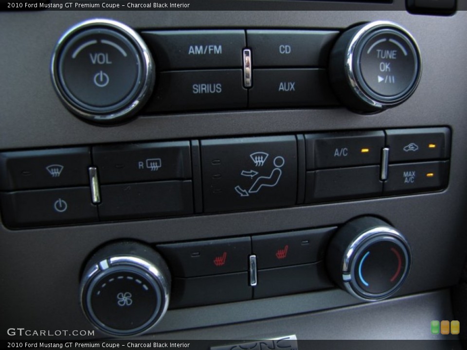 Charcoal Black Interior Controls for the 2010 Ford Mustang GT Premium Coupe #51389666