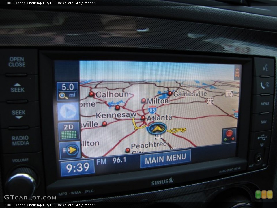 Dark Slate Gray Interior Navigation for the 2009 Dodge Challenger R/T #51389918