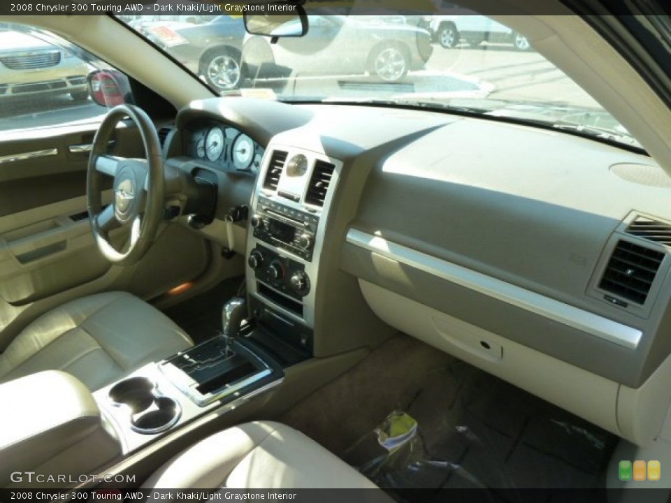 Dark Khaki/Light Graystone Interior Dashboard for the 2008 Chrysler 300 Touring AWD #51394625