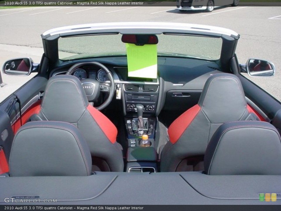 Magma Red Silk Nappa Leather Interior Photo for the 2010 Audi S5 3.0 TFSI quattro Cabriolet #51394733